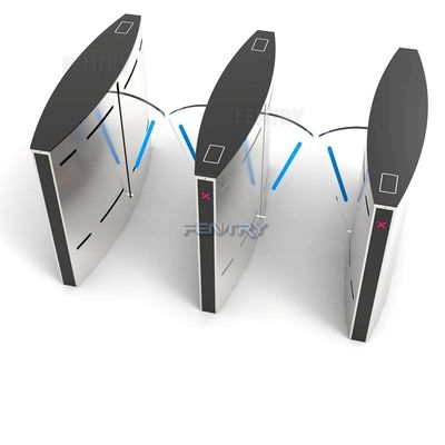 quality  304 Stainless Steel ESD Entrance Systems Designer Turnstile Smart Waist Industrial Security Gate Flap Barrier factory