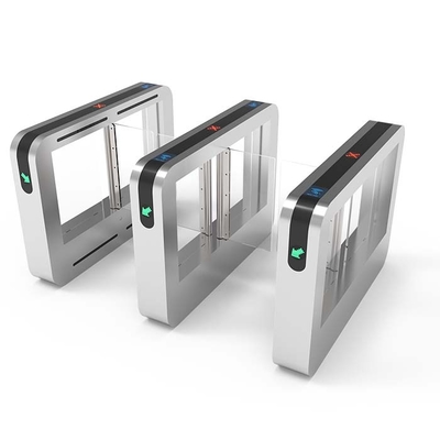 304 grade stainless steel high security entrance swing barrier gate turnstile with QR code scanner face recognition for indoor and outdoor