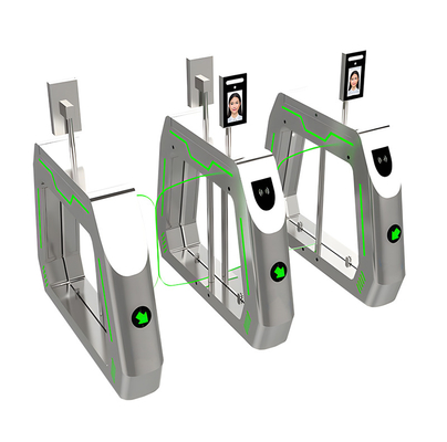 High Quality RFID Security Speed Lane Fully Automatic Swing Turnstile Barrier Gate for Hotels and Banks