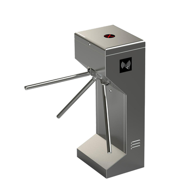 304 Stainless Steel Access Control System Semi Automatic Electronic Tripod Turnstile 3 Arm Turnstile Gate