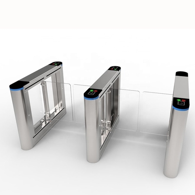 304 Stainless Steel Mid-rise Optical Glass Tailgate Detection Swing Turnstile