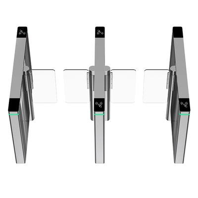 SUS 304 Stainless Steel High Security Rfid Face Recognition Access Control Pedestrian Swing Turnstile Barrier Gate System For Banks Hotels