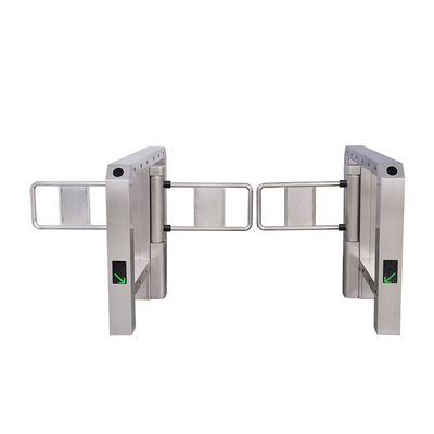 Steel And Aluminum Pedestrian Alloy RFID Access Swing Gate Turnstile