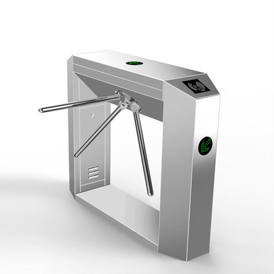 304 Stainless Steel Outdoor Facial Recognition Automatic Drop Arm Tripod Turnstile For Security People Flow Control