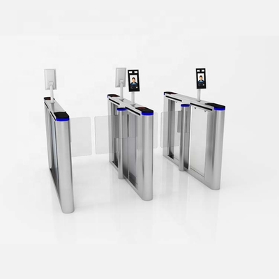 Security Access Control Management Design Fast Speed ​​Swing Turnstile Slim Automatic Barrier QR Code Face Detection and RFID Reader High Speed ​​Swing Gate Barrier
