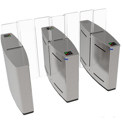 304 ElectronicTurnstile Two Way Smart Sliding Stainless Steel Pedestrian Entrance Barrier Full Heights