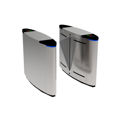304 Stainless Steel Security Access Control Office Building Entrance Barrier Entrance Flap Barrier Gate Automatic Flap Turnstile