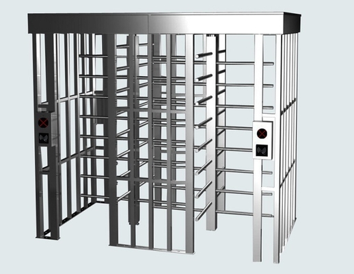 Stainless steel / according to customer needs high quality pedestrian passage RFID system 90 degree full-height turnstile double door mechanism barrier gate