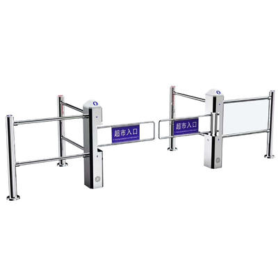Hot sale 304 stainless steel access control entrance swing gate turnstile for supermarket entrance and exit gate