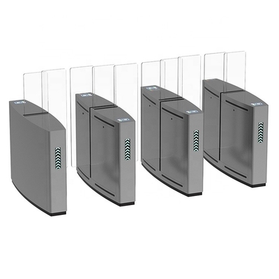 Indoor / Outdoor With Automatic Pedestrian Glass Tent Entry / Exit Sliding Access Control Turnstile