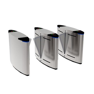 Access Control Bi-direction Flap Turnstile Acrylic Glass Pedestrian Optic Flap Barrier Gate