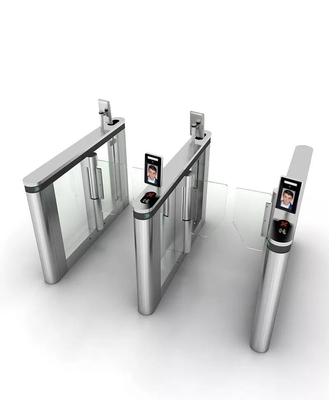 304 or 316 stainless steel biometric access control system speed swing turnstile gate, access control gate swing barrier